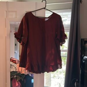 Baby doll top-red